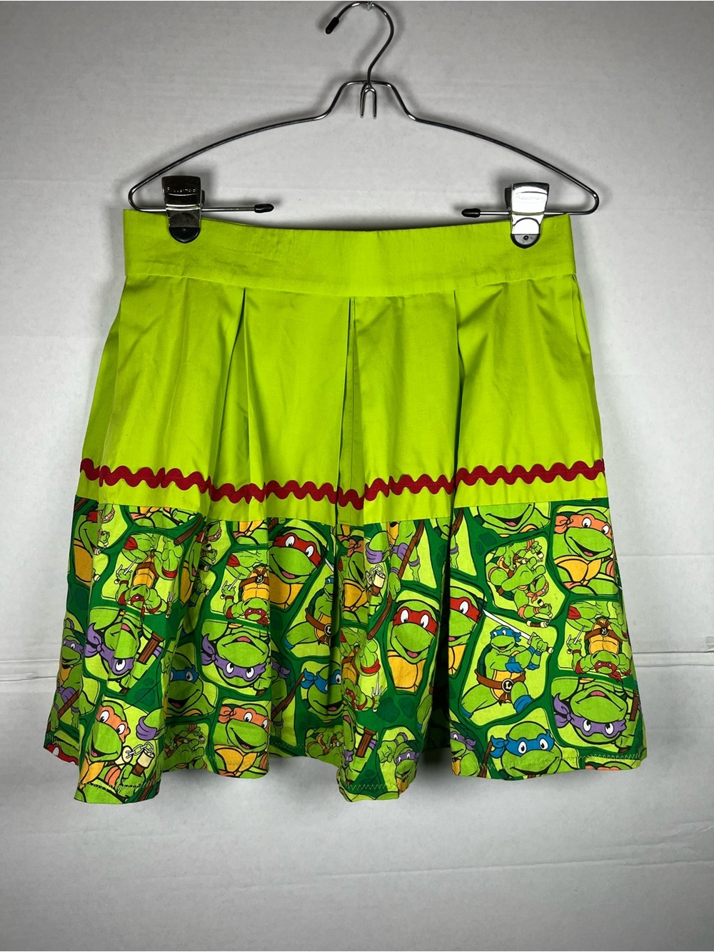 Cosplay Teenage Mutant Ninja Turtles Lime Green Graphic Skirt